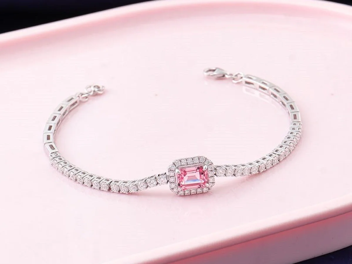 Open cuff bracelet with adjustable tension, manufactured by Vesta Jewelry