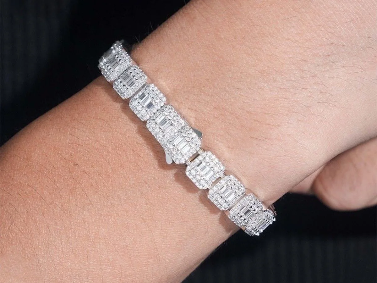 Men's chain and ID bracelets, manufactured by Vesta Jewelry