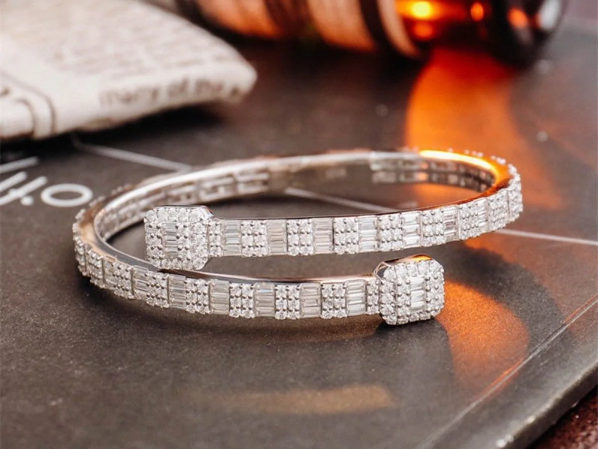 Slim stackable bracelets for layered merchandising, by Vesta Jewelry
