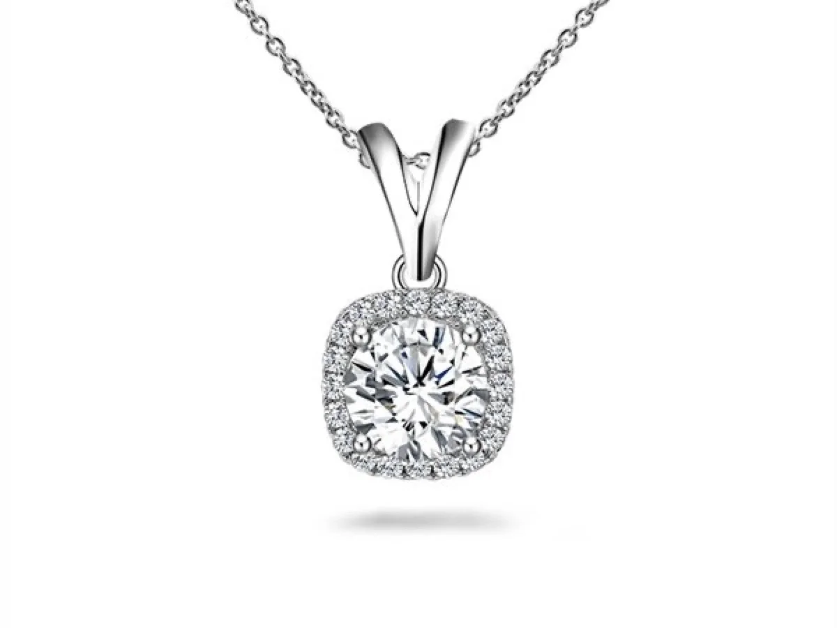 Diamond station necklace with even spacing, manufactured by Vesta Jewelry